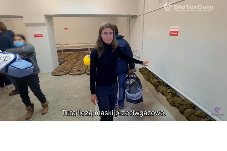 Noworodki ewakuowane do schronu w Kijowie
