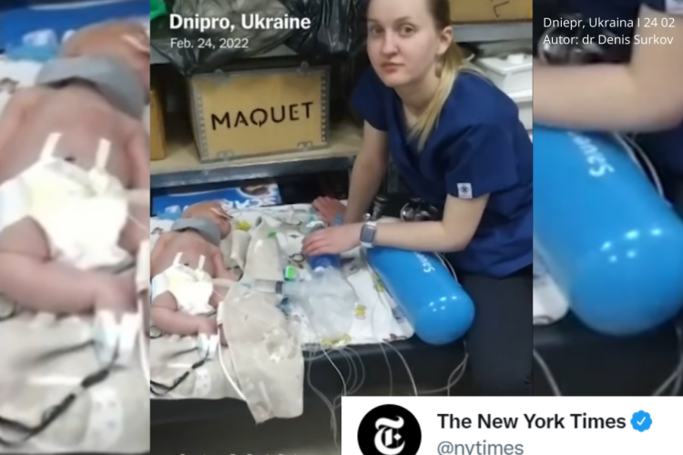 Wojna w Ukrainie. Noworodki chowane w schronach bombowych